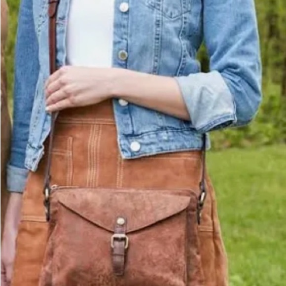 Patricia‎ Nash Napa Etched Floral Leather Crossbody Bag Purse Boho Festival - Picture 1 of 15